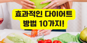 효과적인 다이어트