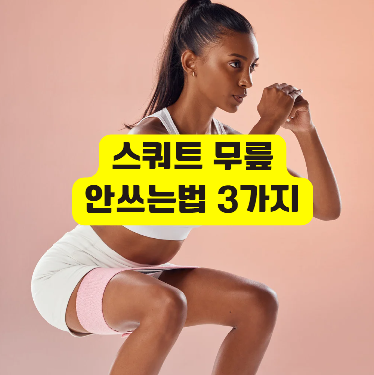 스쿼트 무릎 안쓰는법